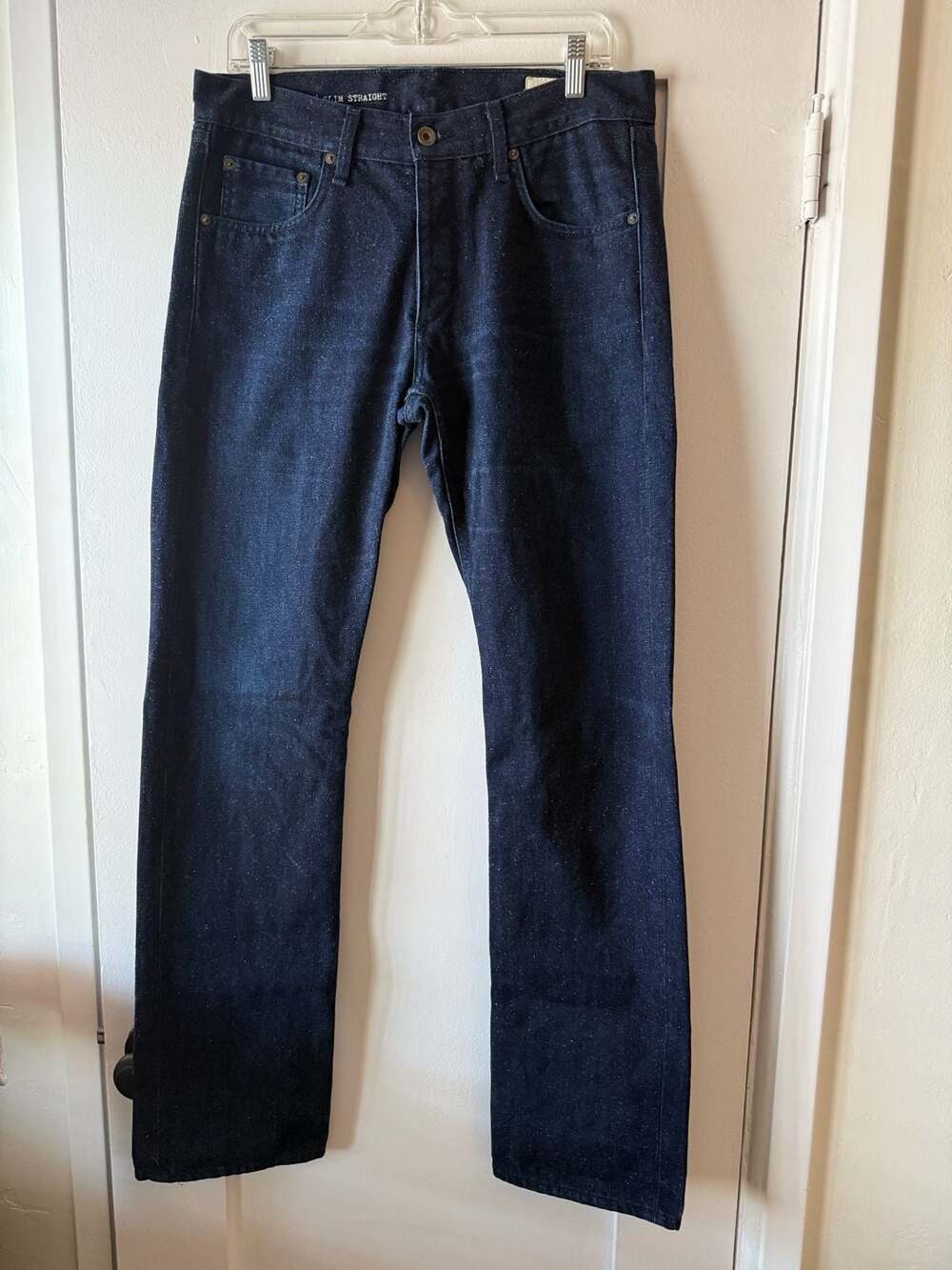 Rag & Bone RB 15X Tailored Workwear Slim Straight Selvedge Denim Jeans Size 32